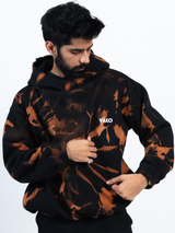 Orange Tie Dye Hoodie