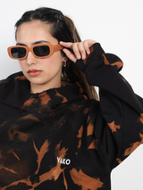 Orange Tie Dye Hoodie