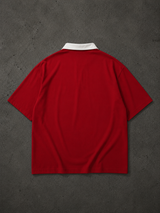 Red Grateful Polo Tee