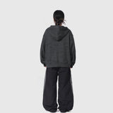 Grey Wind Parachute Pants