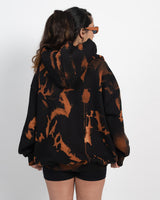 Orange Tie Dye Hoodie