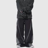 Grey Wind Parachute Pants